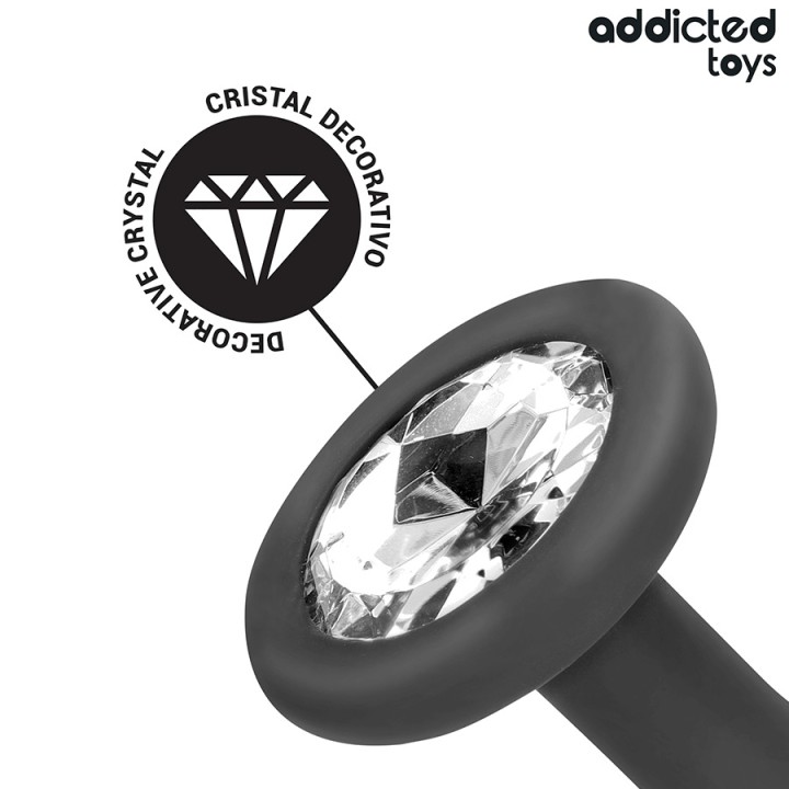 ADDICTED TOYS Set de 3 plugs anales silicona con joya