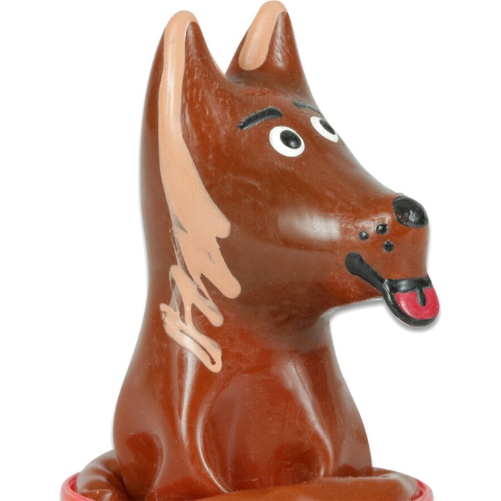 CONDOMERIE Handgemalter dekorrativer Hundehandschuh D-243122
