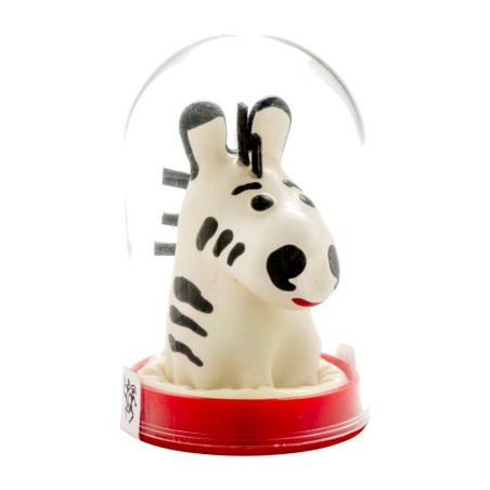 decorative hand-painted zebra-shaped condom
