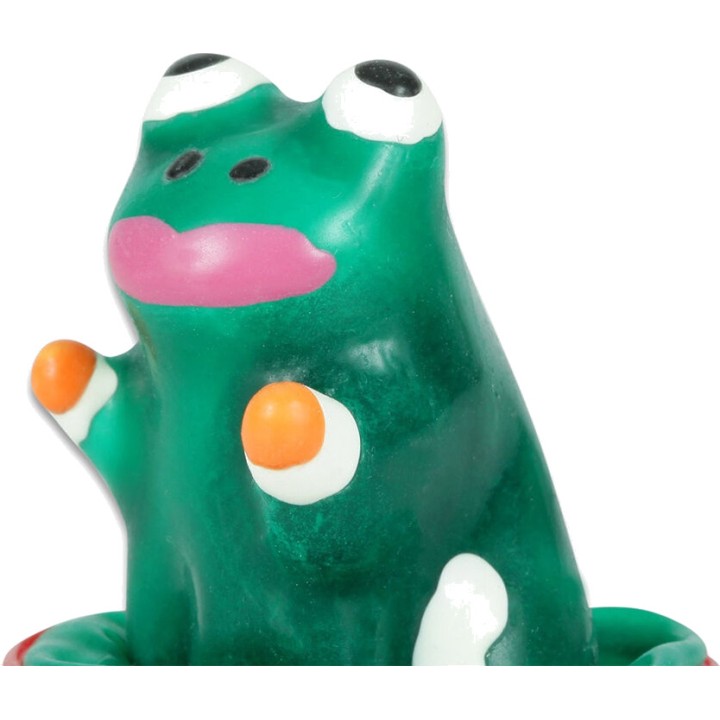 CONDOMERIE Decorative hand-painted frog-shaped condom model
