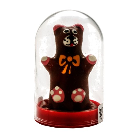 protetor decorativo pintado à mão com forma de urso de pelúcia