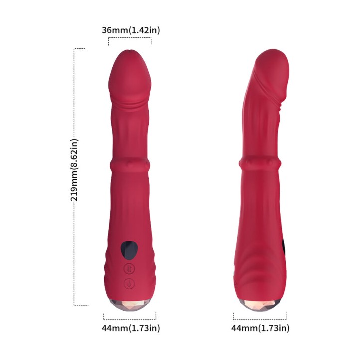 ARMONY Dildo wibrator stimulator punktu G termoregulowany