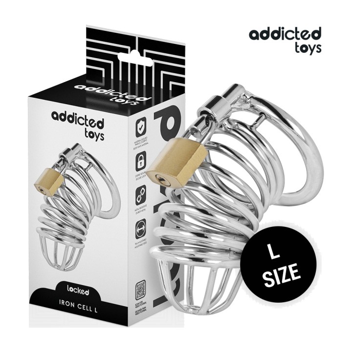 ADDICTED TOYS Cage de chasteté en métal pour pénis