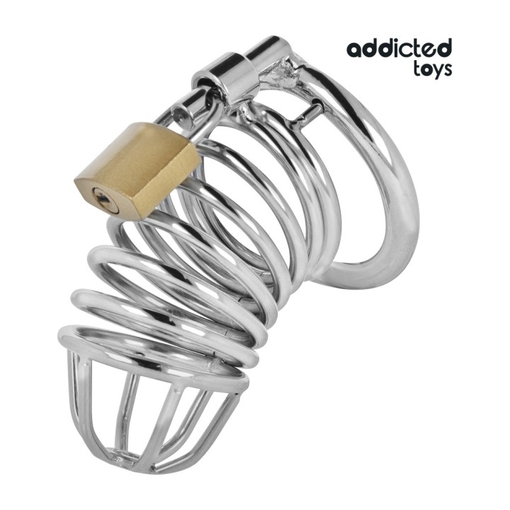 ADDICTED TOYS Cápsula de aço para pênis LOCKED-IRON CELL