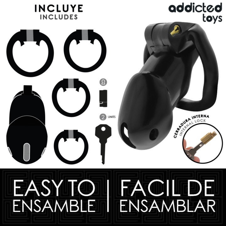 ADDICTED TOYS Peniskäfig LOCKED-MIDNIGHT CELL D-242956VAR