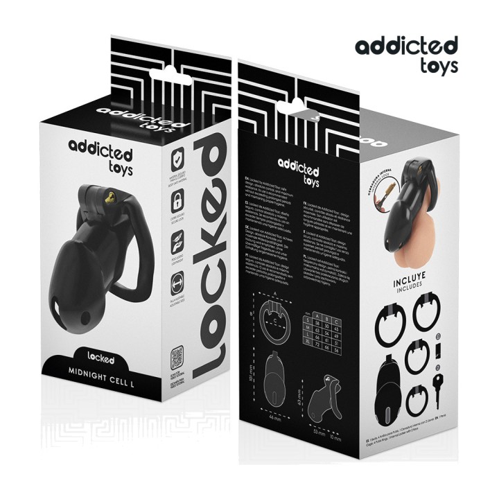 ADDICTED TOYS Penis cage LOCKED-MIDNIGHT CELL D-242956VAR
