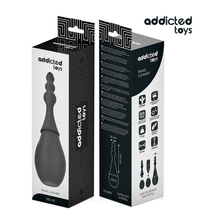 ADDICTED TOYS Limpeza anal portátil de silicone modelo 4