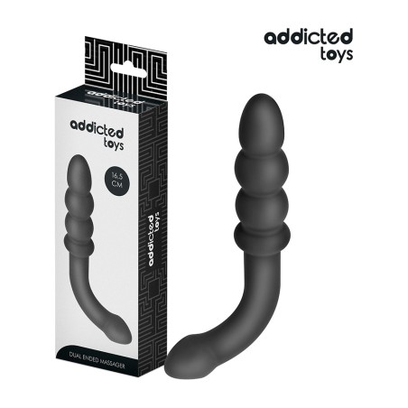 massatger anal doble de silicona 16,5 cm