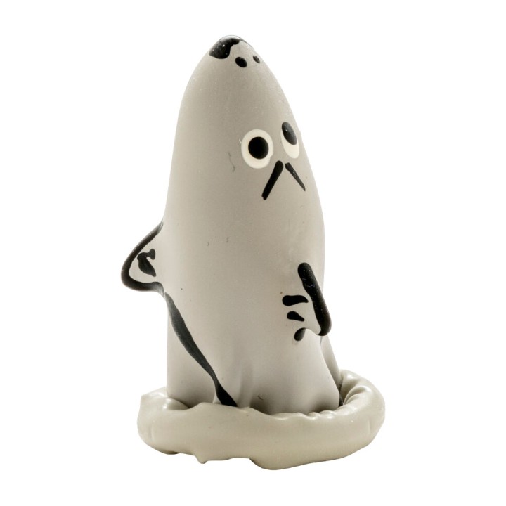 CONDOMERIE Decorative hand-painted shark-shaped condom model
