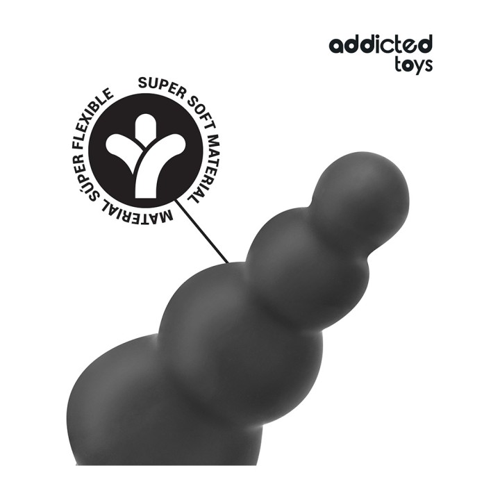 ADDICTED TOYS Plug anal de silicone com anel modelo 5
