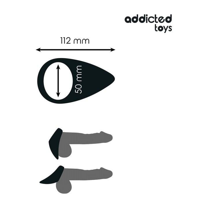 ADDICTED TOYS Anillo con forma de lágrima para el pene