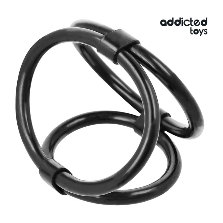 ADDICTED TOYS Trojité prsten pre priečnuku D-242860