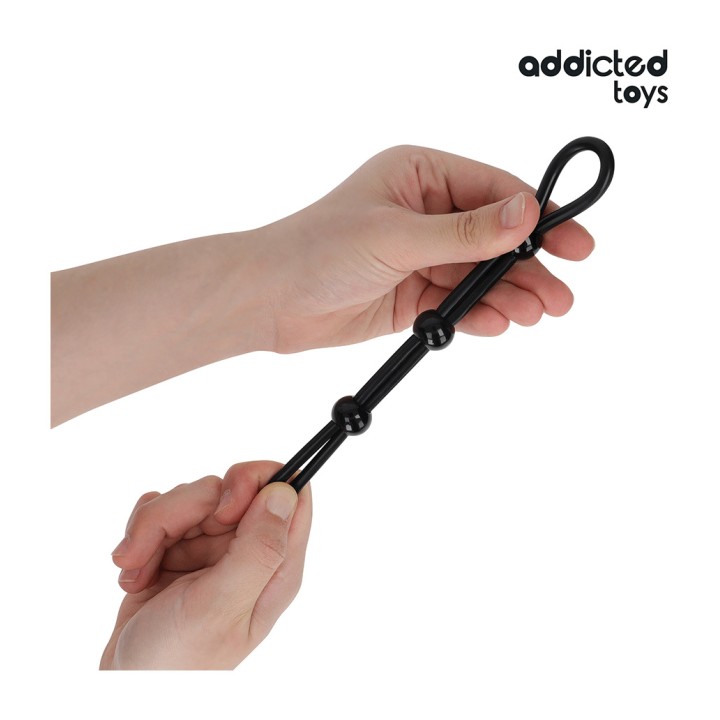 ADDICTED TOYS Corda in silicone per pene laccio tripla