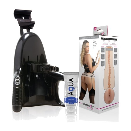 pack von masturbator für männer mit automatischer basis und gleitgel mia-malkova boss level-universal-launch aqua quality 50 ml