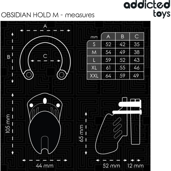 ADDICTED TOYS Penissocker LOCKED-OBSIDIAN-HOLD D-242955VAR