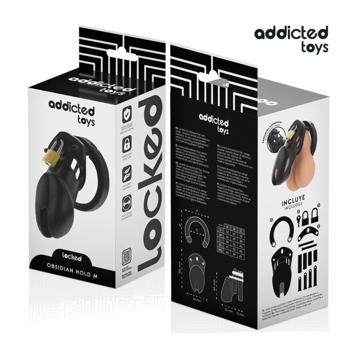 ADDICTED TOYS Penislusgürtel LOCKED-OBSIDIAN-HOLD