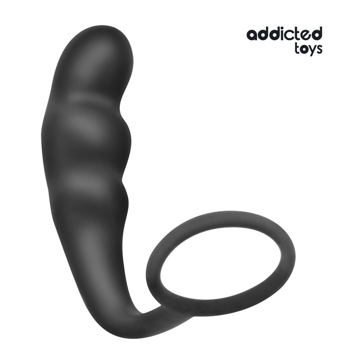 ADDICTED TOYS Analní plug z silicony s prstýnkem model 4