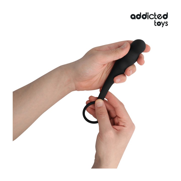 ADDICTED TOYS Analný plug z silicony s prsténkom model 4