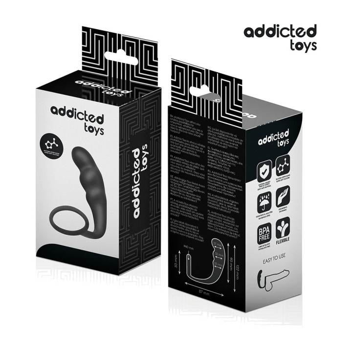 ADDICTED TOYS Analplug af silicon med ring, model 4 D-242876