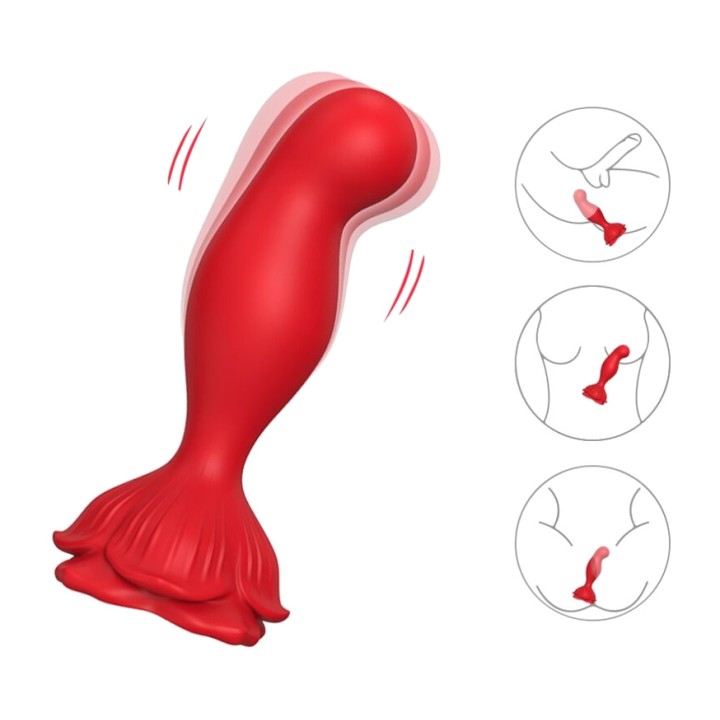 ARMONY Vibrateur en forme de rose et plug anal avec