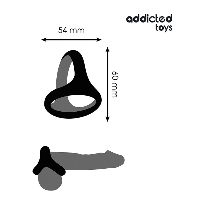 ADDICTED TOYS Dicker Dreifach-Ring für den Penis D-242859