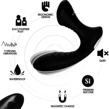prostate massager and anal plug with remote control storm