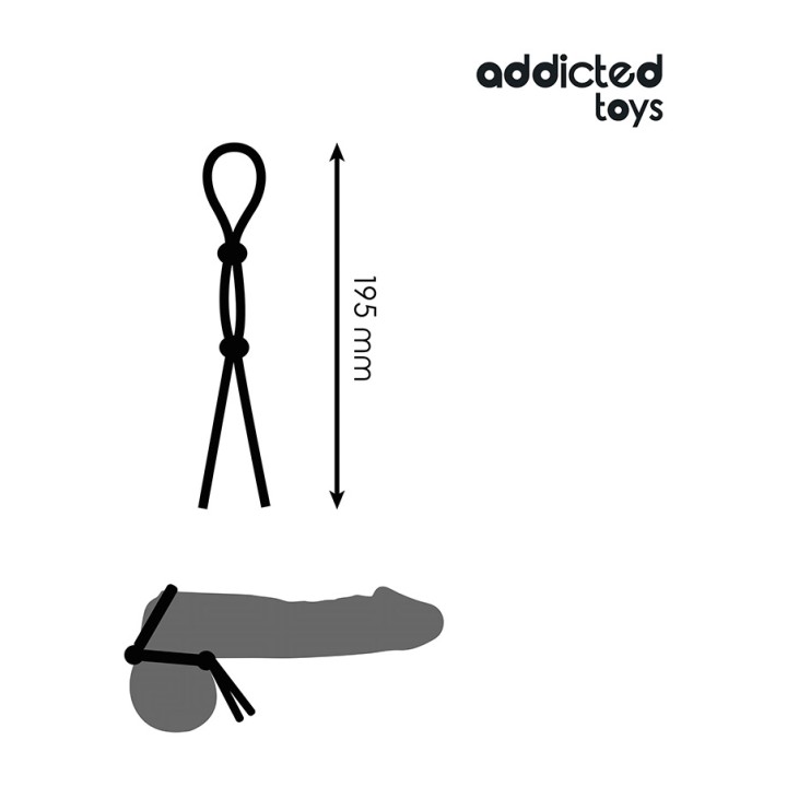 ADDICTED TOYS Silicone cord for double loop penis D-242856