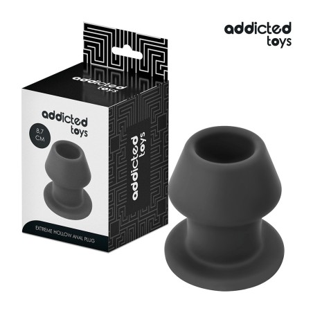 plug anal en silicone avec trou extrem 7,5-10,4cm