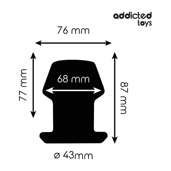 ADDICTED TOYS Tomme siliconplug EXTREM 7,5-10,4CM