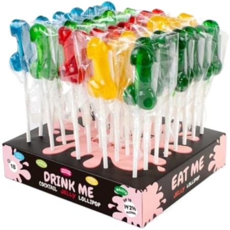 sortiment af alkoholiske lollipop-penis 40 stk