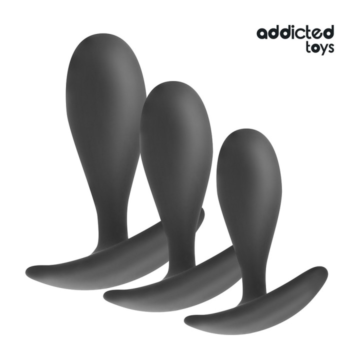 ADDICTED TOYS Set de 3 pluguri anale silicongă model 2