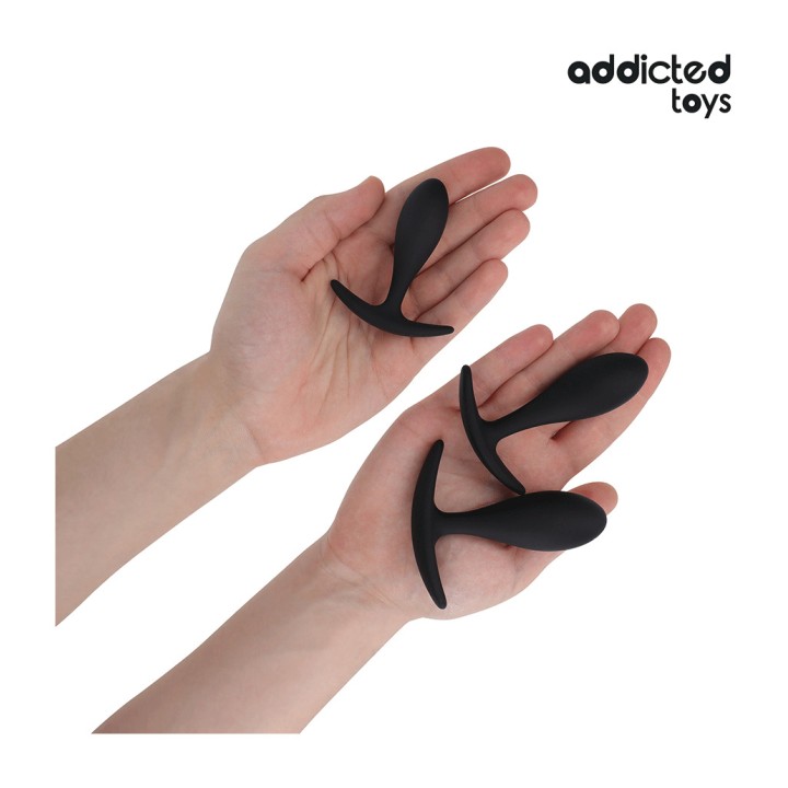 ADDICTED TOYS Set de 3 pluguri anale silicongă model 2
