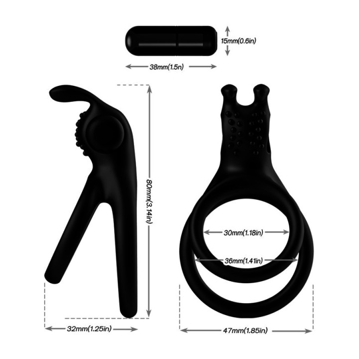 ARMONY Double vibrating rabbit for couples TRAVELER-46557