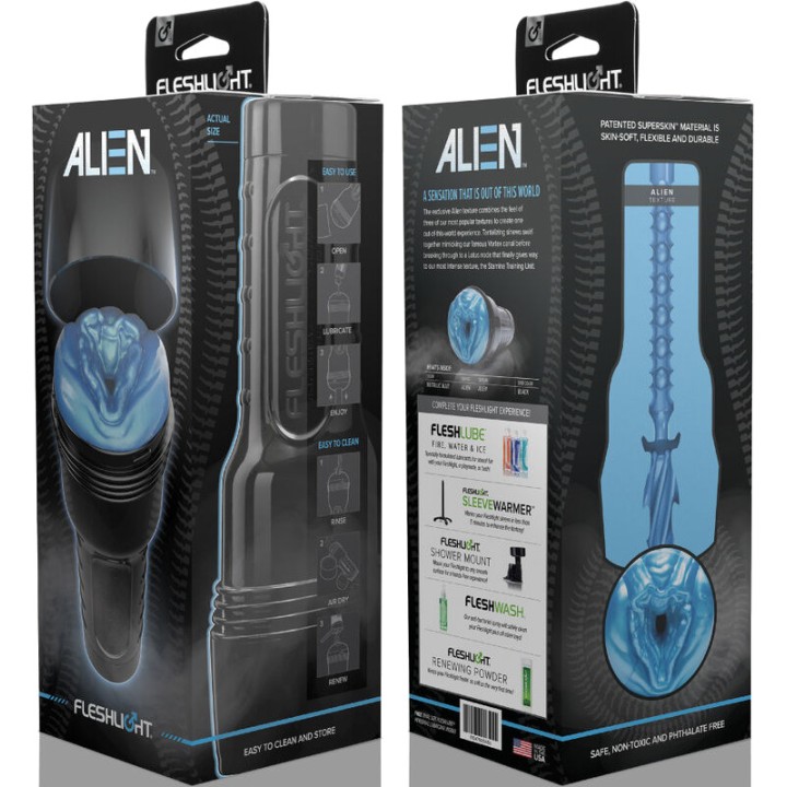 FLESHLIGHT Mandeldildkryds vaginal ALIEN-FREAKS D-241550