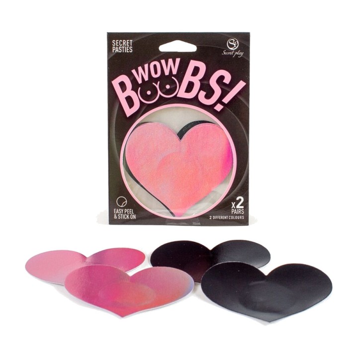 SECRETPLAY Cobrepeixets en forma de cora WOW BOOBS D-239373