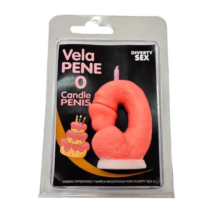 DIVERTY SEX Vela de cumpleaños con forma de número