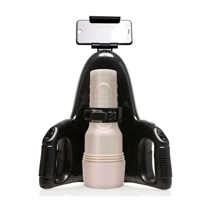 FLESHLIGHT Pack di masturbatore bocca con base automatica e
