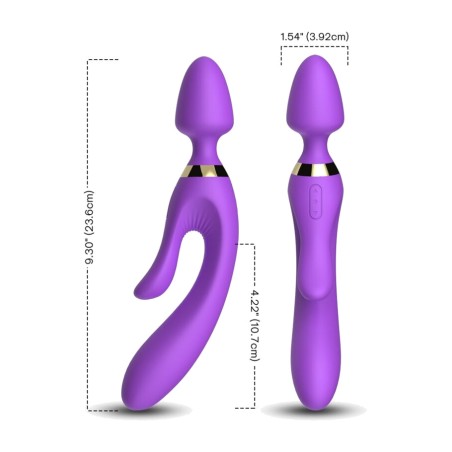 rabbit-vibrator mit klitorismassager 46521