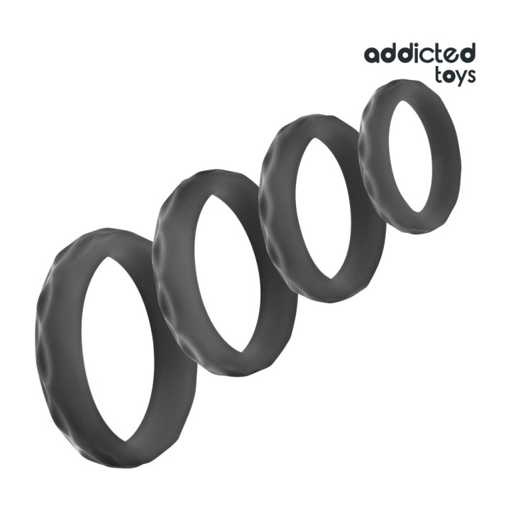 ADDICTED TOYS Conjunt d'anells texturitzats per al pèndol