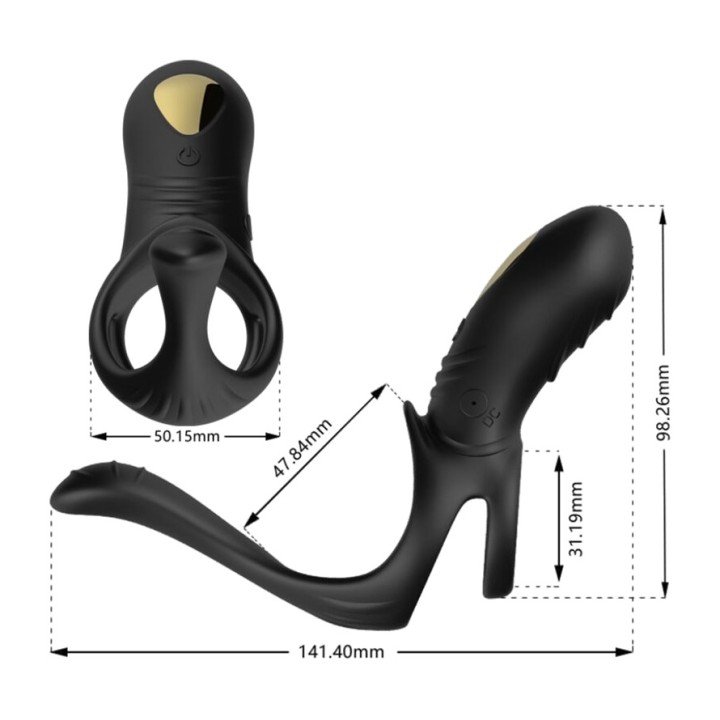 ARMONY Anello vibratore per coppie e plug anale JOY JUMPER