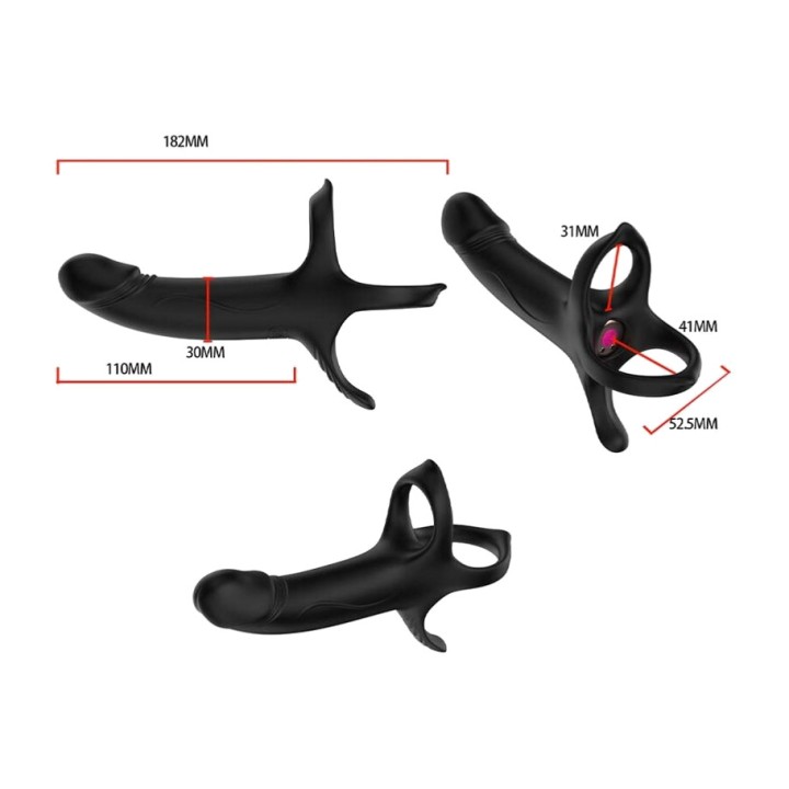 ARMONY Dildow met ring, vibrator en afstandsbediening 46570