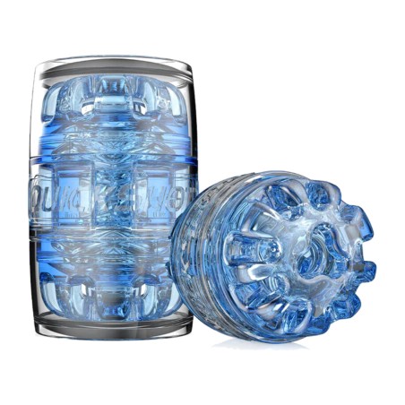 vibratore maschile compatto quickshot-turbo blue ice