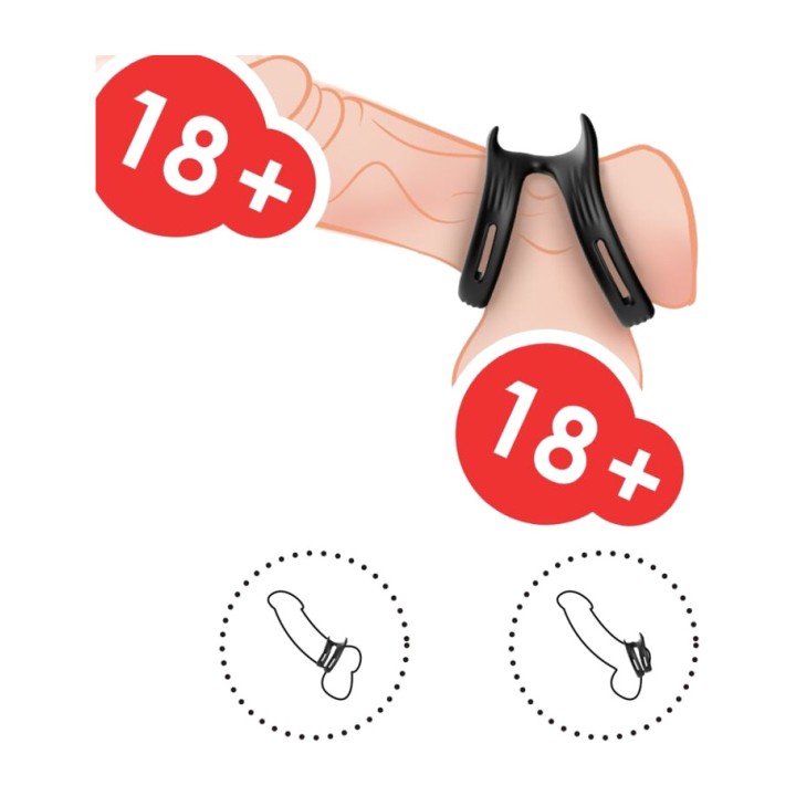 ARMONY Dubbele elastische ring voor de penis DUALRING-46564