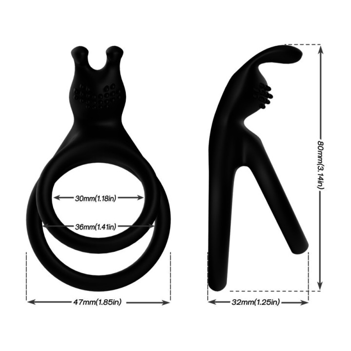 ARMONY Doppelring Rabbit für den Penis TENSY D-238017VAR