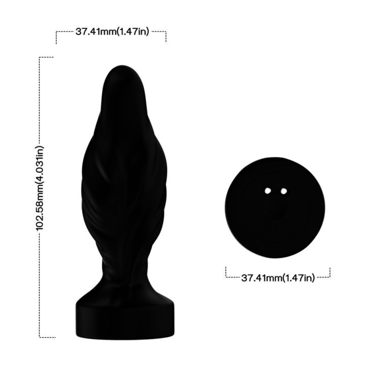 ARMONY Vibrating anal plug with ridges and remote control