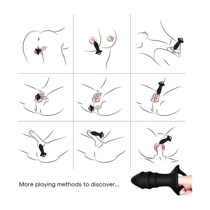 ARMONY Vibrating stud and anal plug with remote control