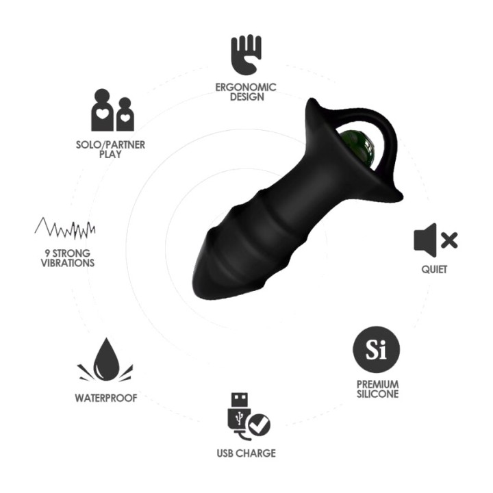 ARMONY Trillervibrator en plug anal met remote controle