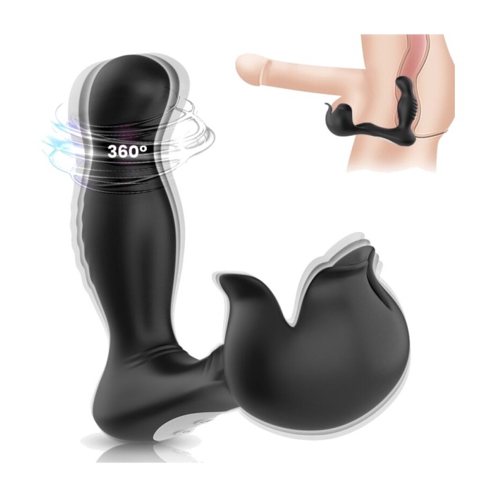 ARMONY Anal vibrator with testicle stimulator and remote