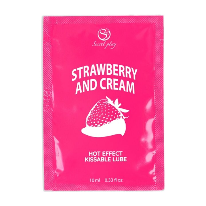 SECRETPLAY Single dose strawberry and cream flavored