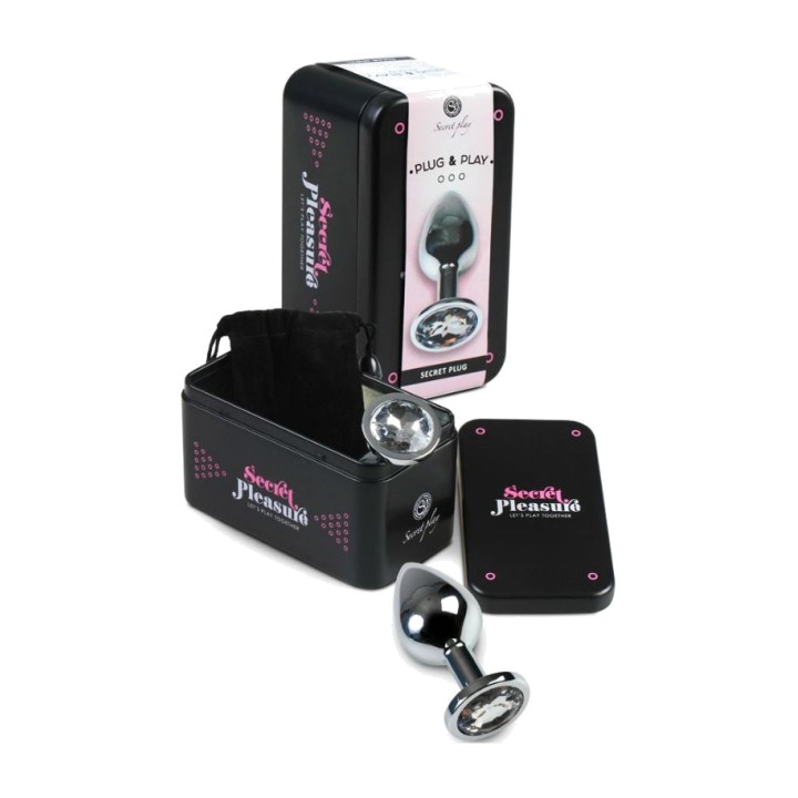 SECRETPLAY Analplug av aluminium 8 CM D-212418